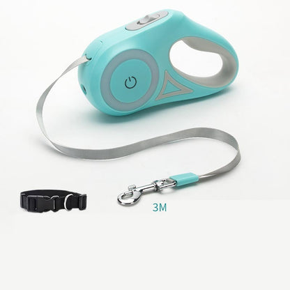 Dog Leash Retractable Leash And Dog Collar Spotlight Automatic Pet Dog Cat Traction Rope For Small Medium Dogs Pet Product - My Store