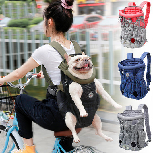 Pet Carrier Backpack Outdoor Travel Mesh Breathable Shoulder Bags - My Store