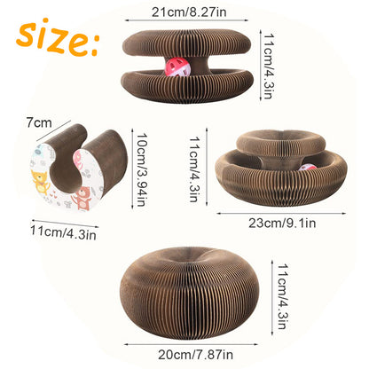 Pet Magnetic Folding Organ Toy Cat Scratch Board - My Store