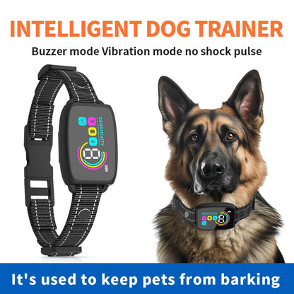 Smart Automatic Anti Barking Dog Collar Rechargeable Bark Stopper Stop Barking HD Digital Display IP67 Waterproof Collar For Dogs Pet Products - My Store