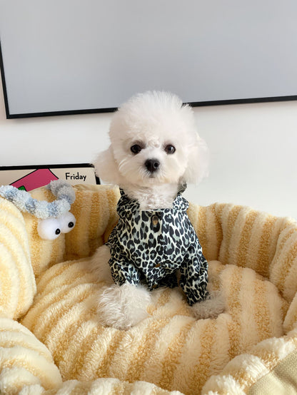 Pet Dog Coat Leopard Print Trench Coat - My Store