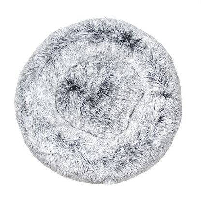 Pet Cat Supplies Round Plush Cat Litter Kennel Dog Mat To Keep Warm In Winter - My Store
