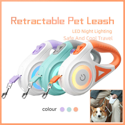 Dog Leash Retractable Leash And Dog Collar Spotlight Automatic Pet Dog Cat Traction Rope For Small Medium Dogs Pet Product - My Store
