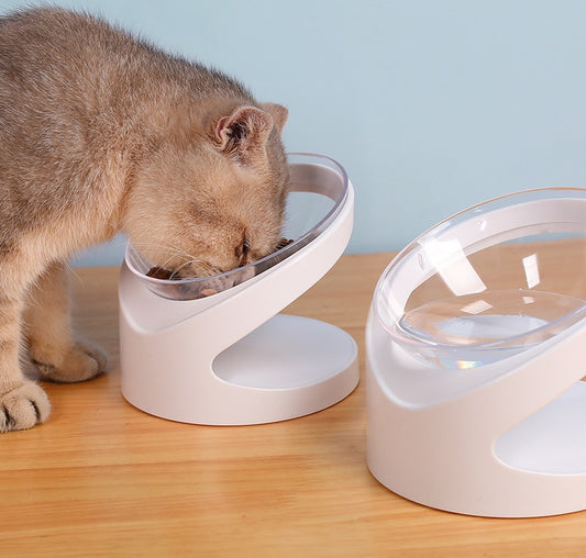 Cat Bowl Pet Diagonal Mouth To Protect Cervical Vertebra Pet Food Basin - My Store