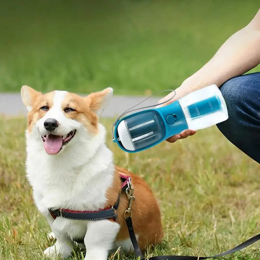 Dog Water Cup Drinking Food Garbage Bag Three-in-one Portable Small Multi-functional Pet Cups Pets Supplies - My Store