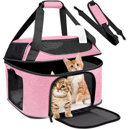 Dog Backpack Breathable Pet Portable Carrier Bag Travel Transport Bag For Small Dogs And Cats Outgoing - My Store