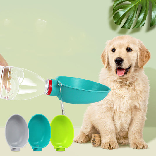 Portable Dog Drinking Bowl Outdoor Water Feeding Pet Outside Water Cup Dog Kettle For Small Breeds Dogs Pets Products - My Store
