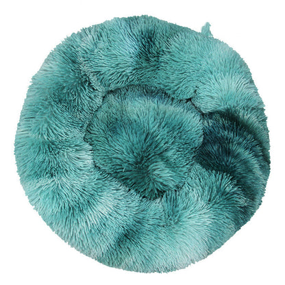 Pet Cat Supplies Round Plush Cat Litter Kennel Dog Mat To Keep Warm In Winter - My Store