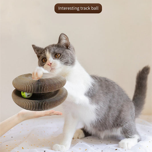 Pet Magnetic Folding Organ Toy Cat Scratch Board - My Store