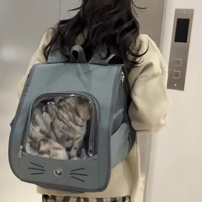 Pet Cat Carrier Bag Cat Backpack Outdoor Breathable Portable Shoulders Bag For Cats Small Dogs Transport Carrier - My Store