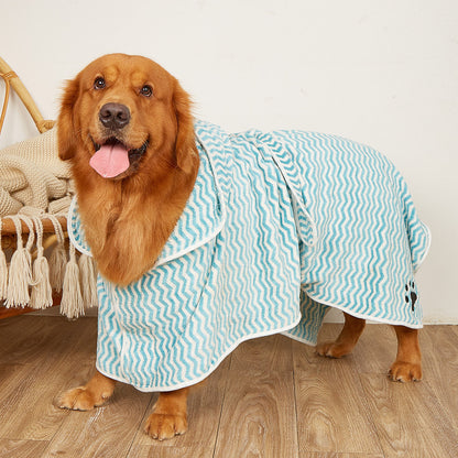 Pet Dogs And Cats Microfiber Bathrobe Towel - My Store
