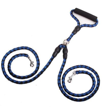 Double-Ended Traction Rope For Walking The Dog Hand-Double-Ended Traction Rope One Plus Two Leash Collar Pet Supplies Dog Collar - My Store