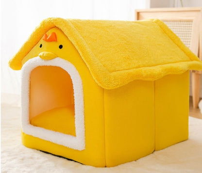 Foldable Dog House Pet Cat Bed Winter Dog Villa Sleep Kennel Removable Nest Warm Enclosed Cave Sofa Pets Supplies - My Store