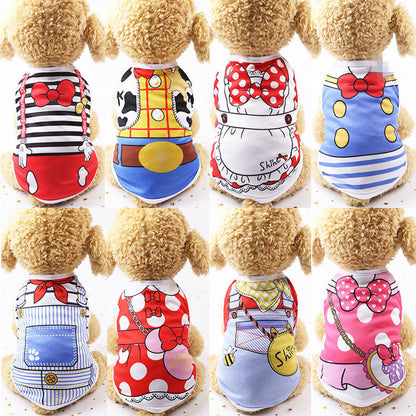 Summer thin pet cartoon clothes - My Store
