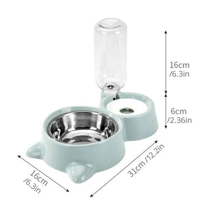 Pet Dog Cat Bowl Fountain Automatic Food Water Feeder Container For Cats Dogs Drinking Pet Articles  Pet Cat Water Dispenser, Automatic Gravity Cat Water Bowl - My Store