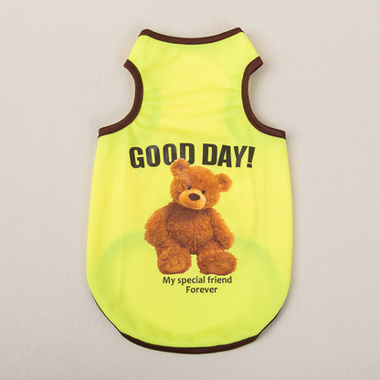 Breathable Thin Pet Clothes Summer Puppy Clothes Cat Clothes Dog Vest - My Store