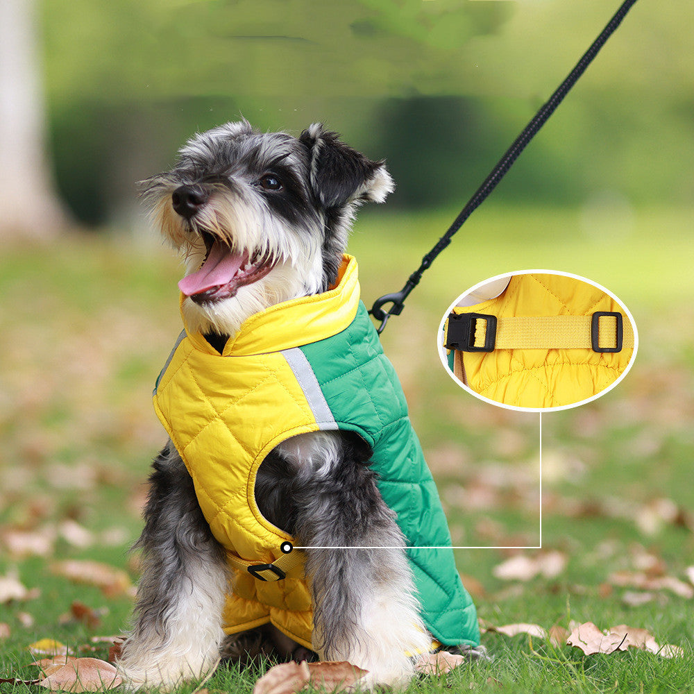 New Style Pet Clothes Reflective Warm Cotton Padded Coat - My Store