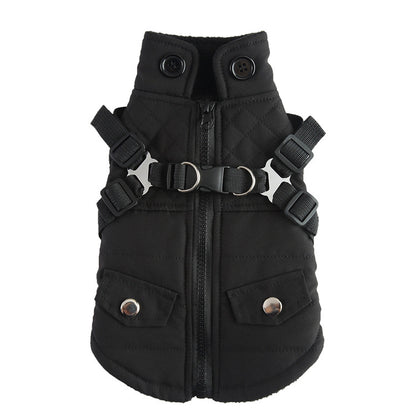 Pet Winter Cotton Dog Clothes Zipper Jacket Dog Supplies - My Store