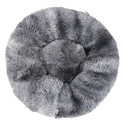 Pet Cat Supplies Round Plush Cat Litter Kennel Dog Mat To Keep Warm In Winter - My Store