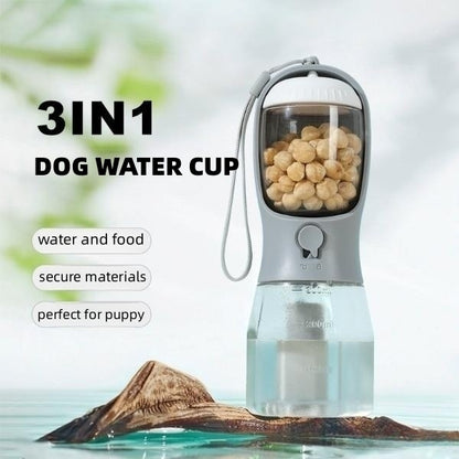 Dog Water Cup Drinking Food Garbage Bag Three-in-one Portable Small Multi-functional Pet Cups Pets Supplies - My Store