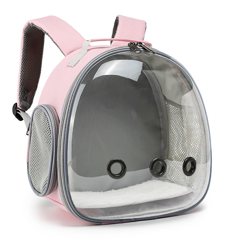 Pet Backpack Hamster Carrier Transparent Small Animal Carrier Guinea Pig Backpack Sugar Glider Ferret Pet Bag Rabbit Bunny Cage - My Store