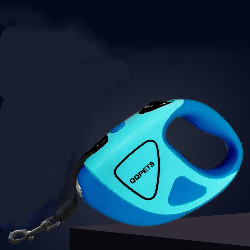 Pet Dog Automatic Retractable Fiber Leash Night Safety LED Shining Automatic Stretching Dog Hand Holding Rope Pet Supplies - My Store
