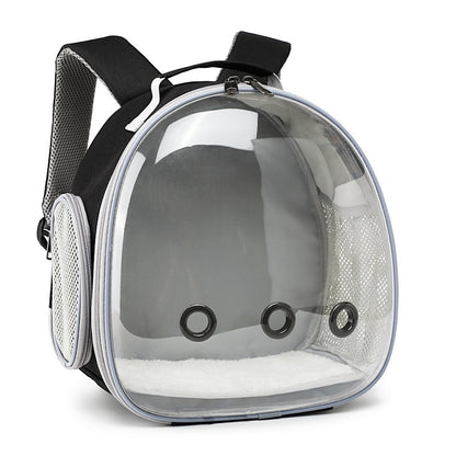 Pet Backpack Hamster Carrier Transparent Small Animal Carrier Guinea Pig Backpack Sugar Glider Ferret Pet Bag Rabbit Bunny Cage - My Store