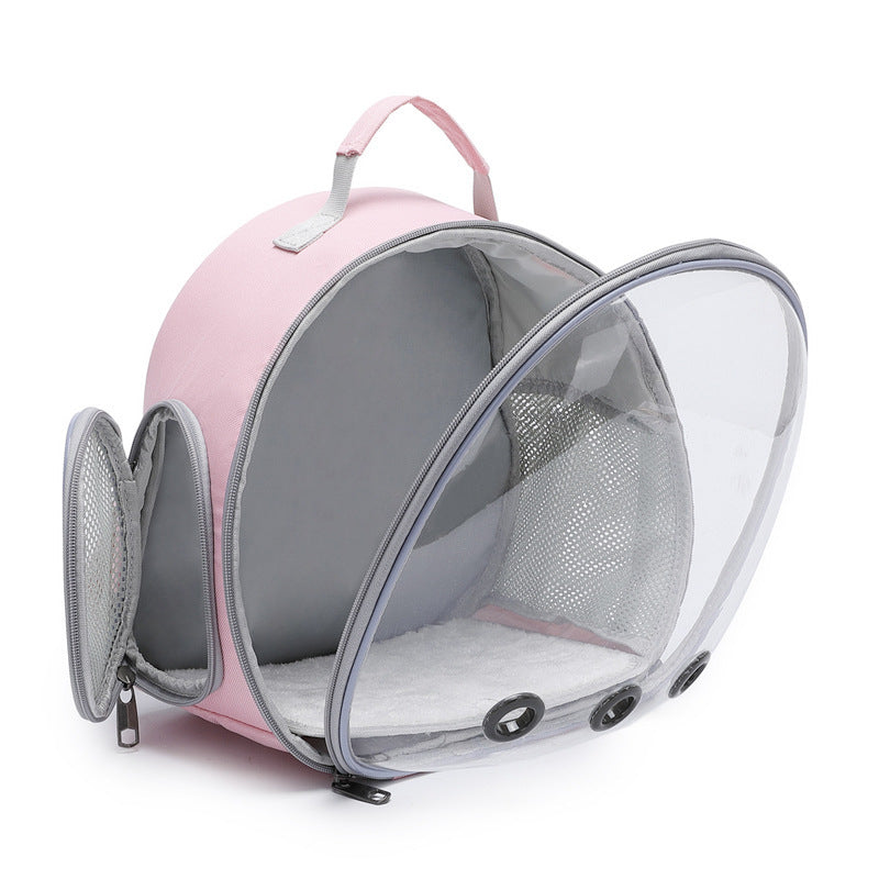 Pet Backpack Hamster Carrier Transparent Small Animal Carrier Guinea Pig Backpack Sugar Glider Ferret Pet Bag Rabbit Bunny Cage - My Store