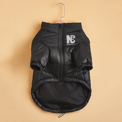 Fashion Dog Cotton Clothes Pet Reflective Autumn And Winter Warm Trendy Brand Jacket - My Store