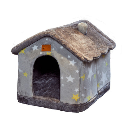 Foldable Dog House Pet Cat Bed Winter Dog Villa Sleep Kennel Removable Nest Warm Enclosed Cave Sofa Pets Supplies - My Store