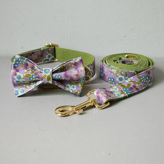 Purple Zephyr Collar Dog Leash Pet - My Store