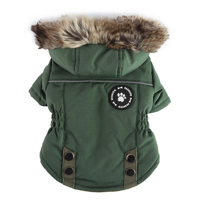 Pet Winter Cotton Dog Clothes Zipper Jacket Dog Supplies - My Store