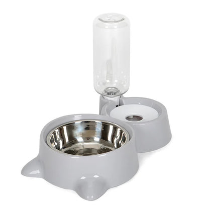 Pet Dog Cat Bowl Fountain Automatic Food Water Feeder Container For Cats Dogs Drinking Pet Articles  Pet Cat Water Dispenser, Automatic Gravity Cat Water Bowl - My Store