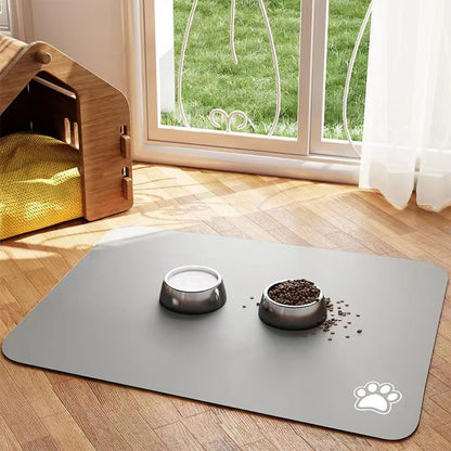 Pet Diatom Ooze Floor Mat Dogs And Cats Eating Mat Spill-proof Waterproof Quick-drying Placemat - My Store