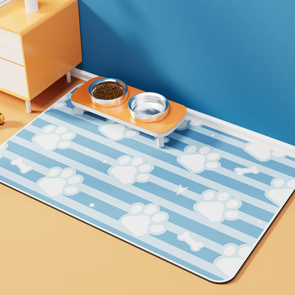 Pet Diatom Ooze Floor Mat Dogs And Cats Eating Mat Spill-proof Waterproof Quick-drying Placemat - My Store