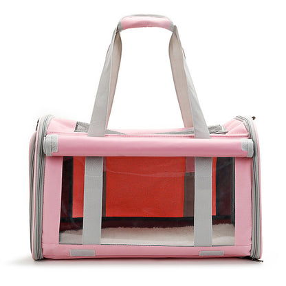 Outdoor Portable Pet Bag Transparent Breathable Foldable Pet Bag - My Store