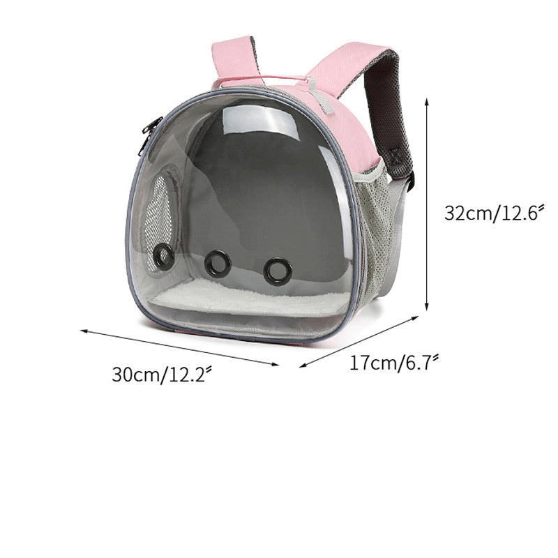 Pet Backpack Hamster Carrier Transparent Small Animal Carrier Guinea Pig Backpack Sugar Glider Ferret Pet Bag Rabbit Bunny Cage - My Store