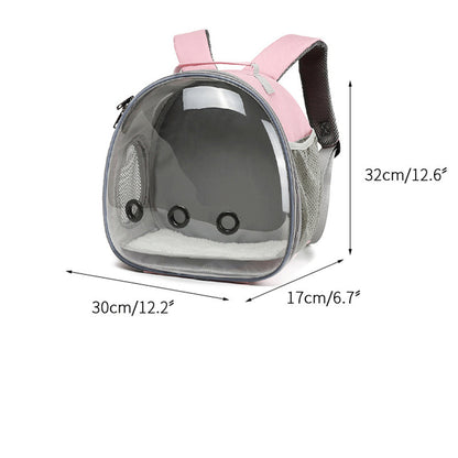 Pet Backpack Hamster Carrier Transparent Small Animal Carrier Guinea Pig Backpack Sugar Glider Ferret Pet Bag Rabbit Bunny Cage - My Store