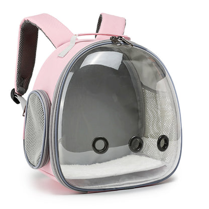 Pet Backpack Hamster Carrier Transparent Small Animal Carrier Guinea Pig Backpack Sugar Glider Ferret Pet Bag Rabbit Bunny Cage - My Store