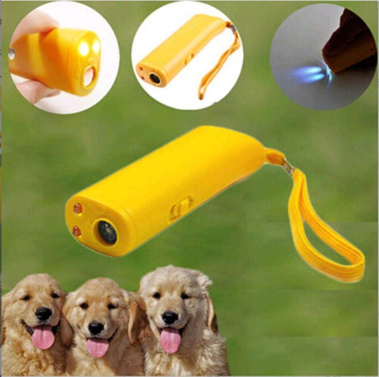 Boxed Battery-free Ultrasonic Dog Dispeller Dog Trainer Barking Dog Flashlight - My Store