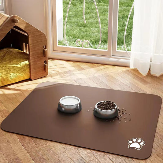 Pet Diatom Ooze Floor Mat Dogs And Cats Eating Mat Spill-proof Waterproof Quick-drying Placemat - My Store