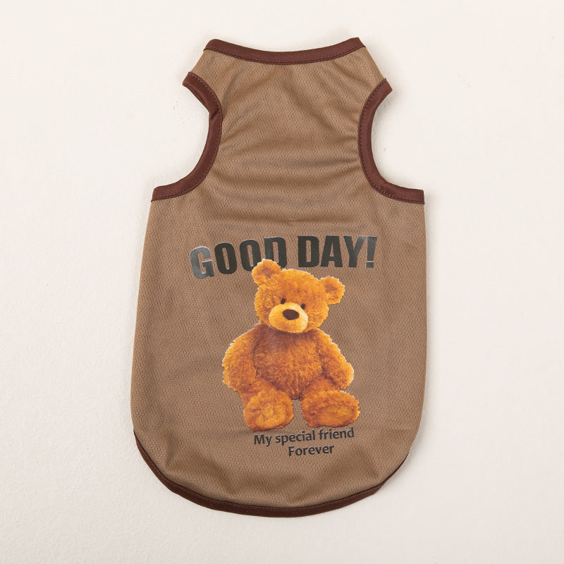 Breathable Thin Pet Clothes Summer Puppy Clothes Cat Clothes Dog Vest - My Store