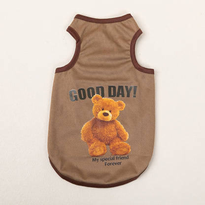 Breathable Thin Pet Clothes Summer Puppy Clothes Cat Clothes Dog Vest - My Store