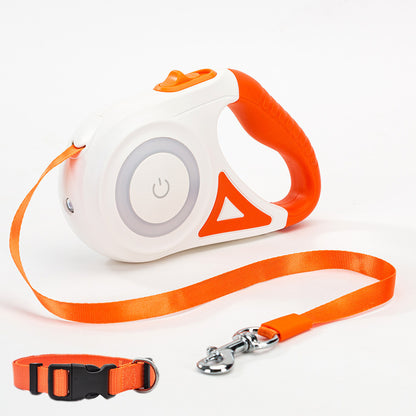 Dog Leash Retractable Leash And Dog Collar Spotlight Automatic Pet Dog Cat Traction Rope For Small Medium Dogs Pet Product - My Store