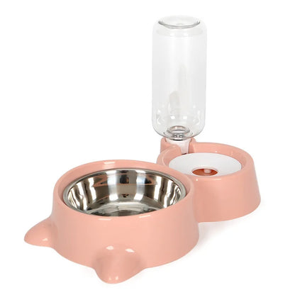 Pet Dog Cat Bowl Fountain Automatic Food Water Feeder Container For Cats Dogs Drinking Pet Articles  Pet Cat Water Dispenser, Automatic Gravity Cat Water Bowl - My Store