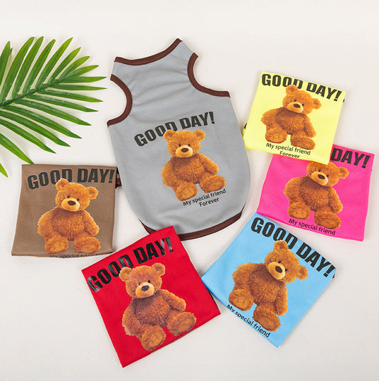 Breathable Thin Pet Clothes Summer Puppy Clothes Cat Clothes Dog Vest - My Store